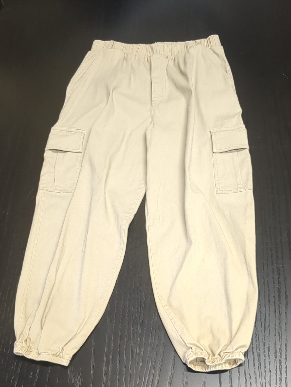 Wild Fable Beige Cargo Jogger Pants Women's Size Large Tan High Rise
